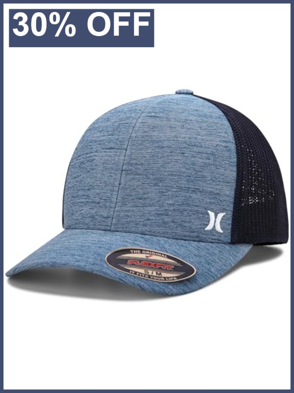 Hurley Mini Icon Mesh Panel Fitted Trucker Baseball Cap